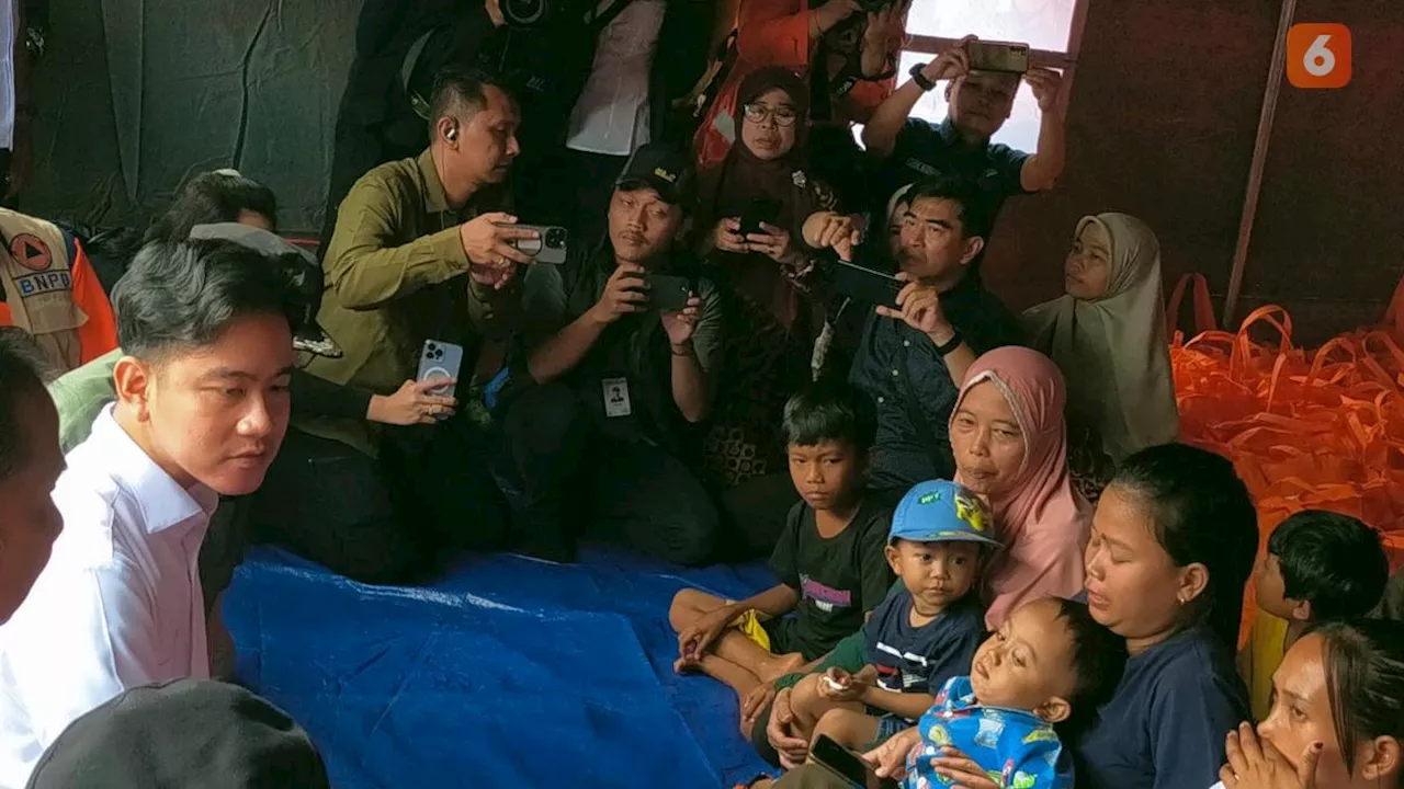 Wapres Gibran Tinjau Lokasi Bencana di Kabupaten Sukabumi, Bantuan Logistik Lewat Sungai