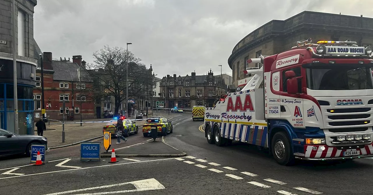 LIVE: Police close off Darwen road after serious crash