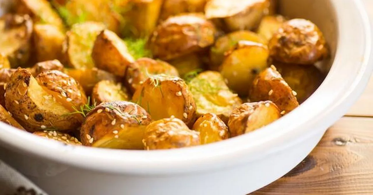 Mary Berry's golden, crispy roast potatoes are made with a simple 12p twist