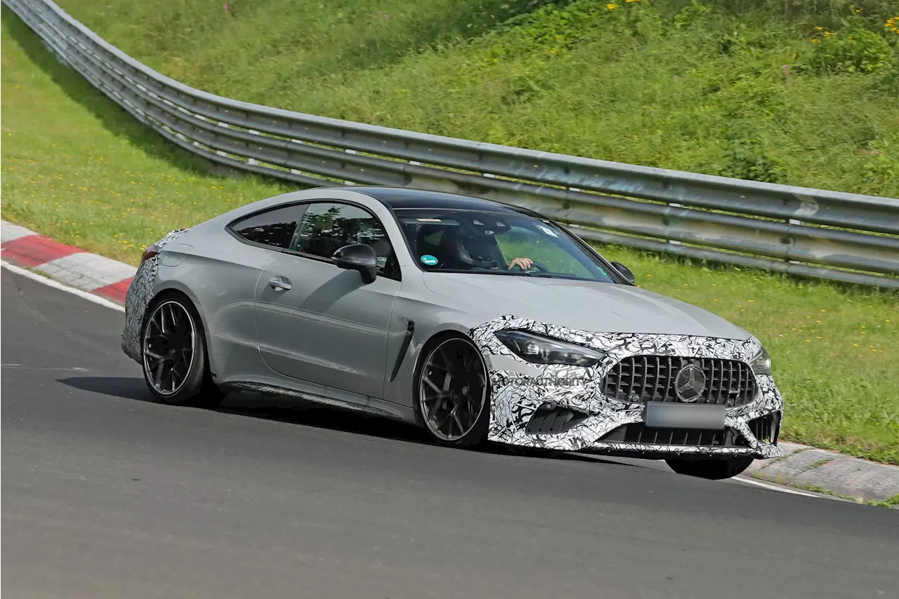 2026 Mercedes-AMG CLE 63 spied possibly testing V-8 engine