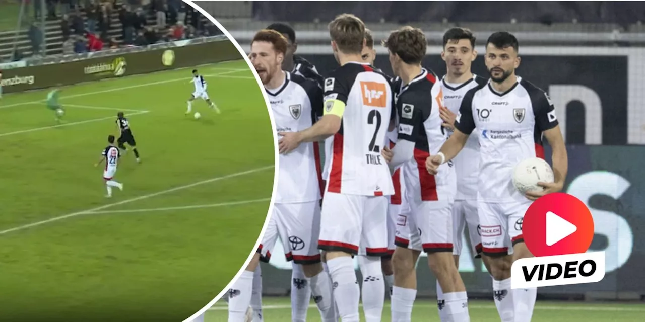 FC Aarau: Dieses Fazliu-Tor hievt das Team auf Rang drei