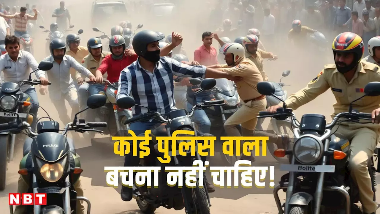 बिहार में फिल्मी सीन! जीटी रोड पर पुलिस, अचानक यूपी से आईं 10 बाइक, रोकते ही 'खाकी' पर टूटे, जानिए क्यों