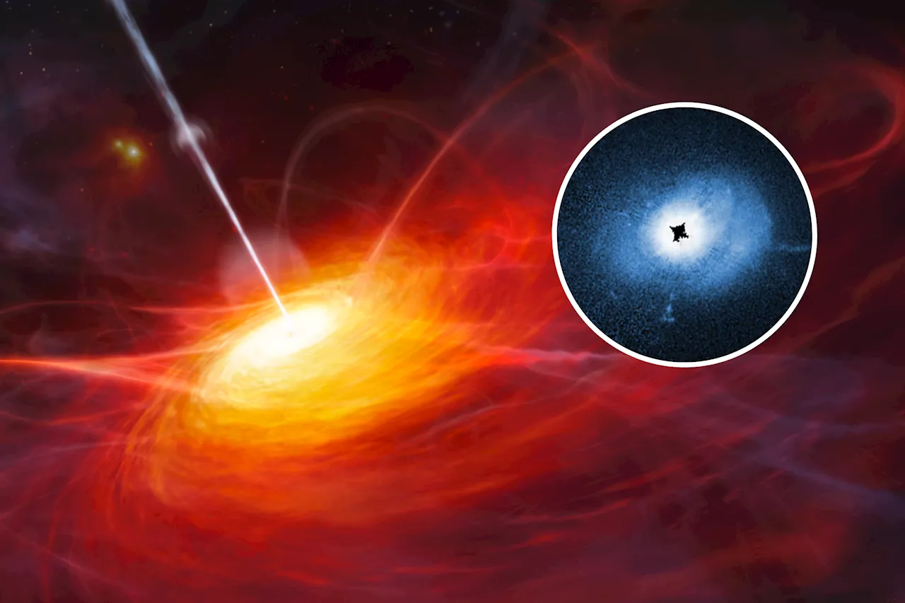 Hubble Captures Monster Black Hole That May Be Gobbling Galaxies