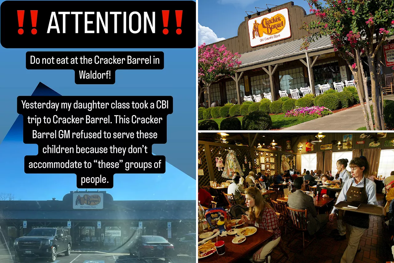 Cracker Barrel accused of refusing service to group of special needs students at Waldorf, Md. restaurant