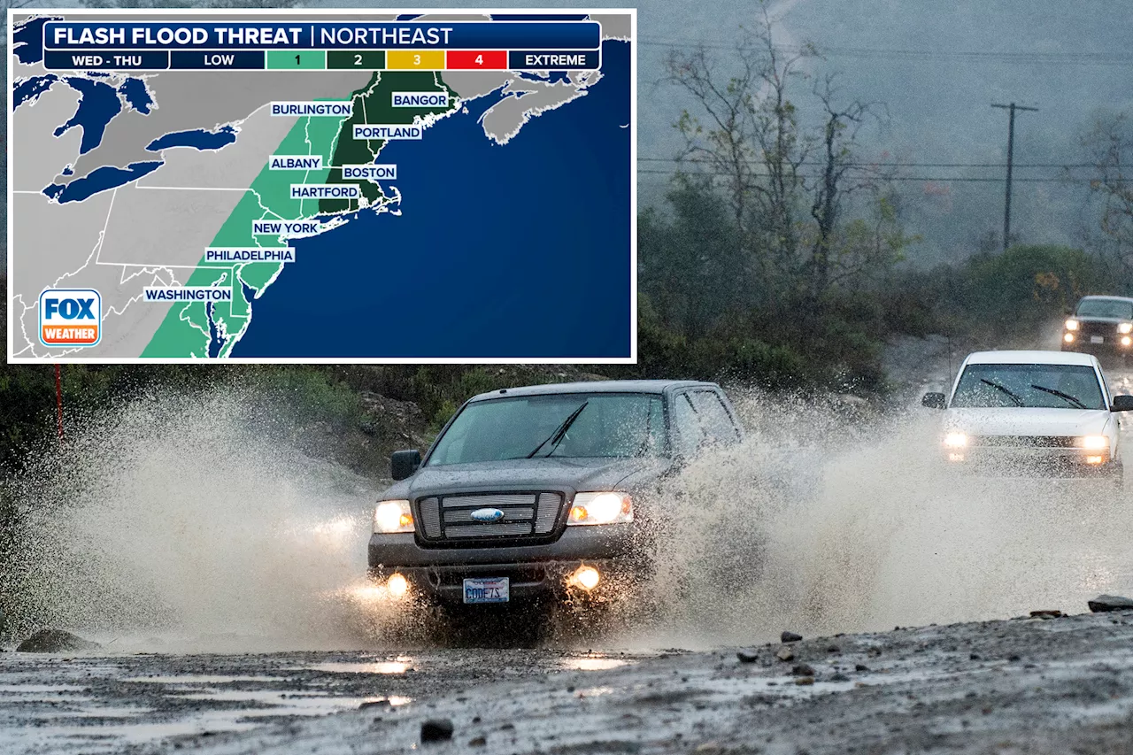 Millions in Northeast face flood threat from rapid snowmelt as warmer temperatures fuel soaking rains