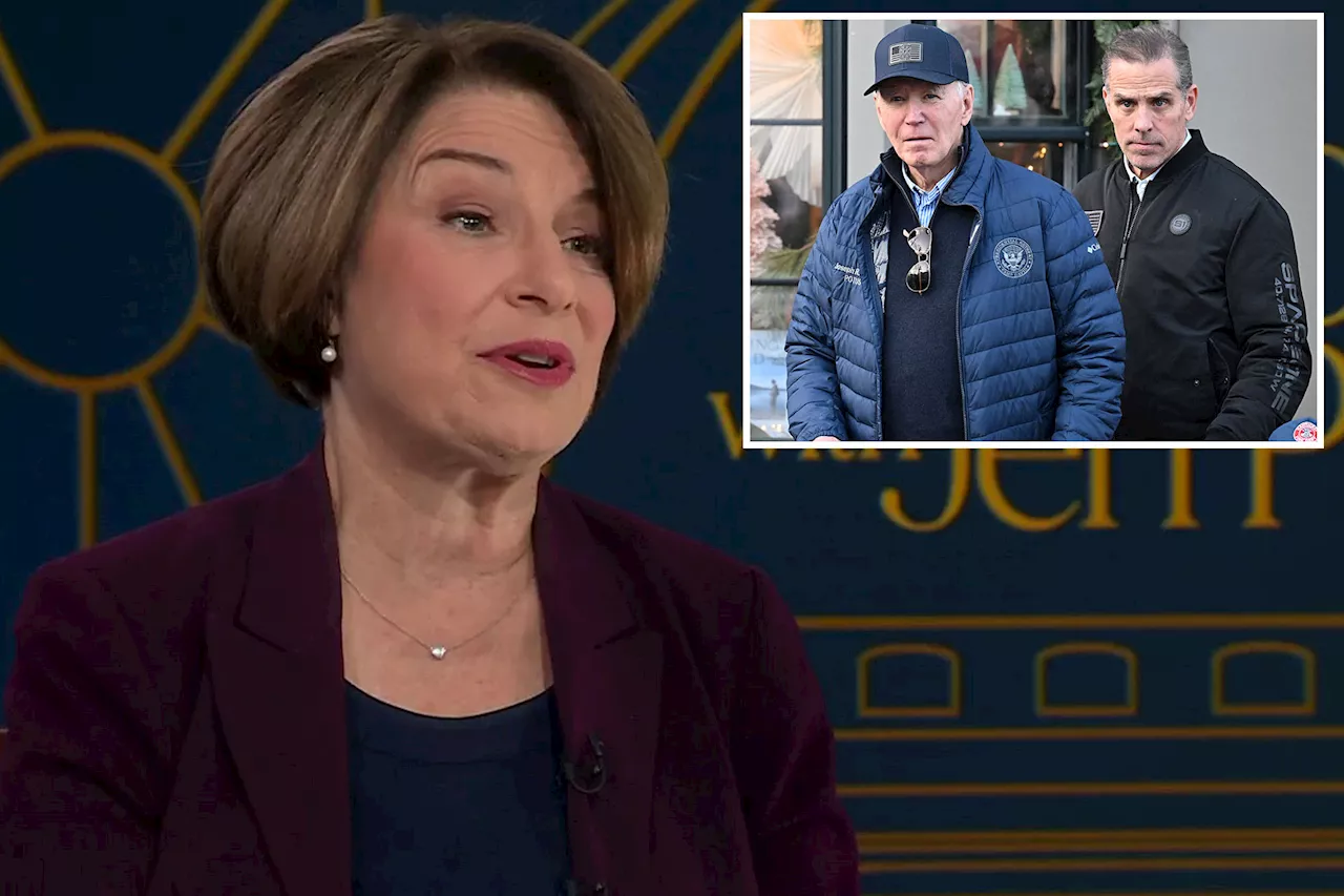 Sen. Amy Klobuchar demands pardon reform after Hunter Biden reprieve: 'Very concerned'