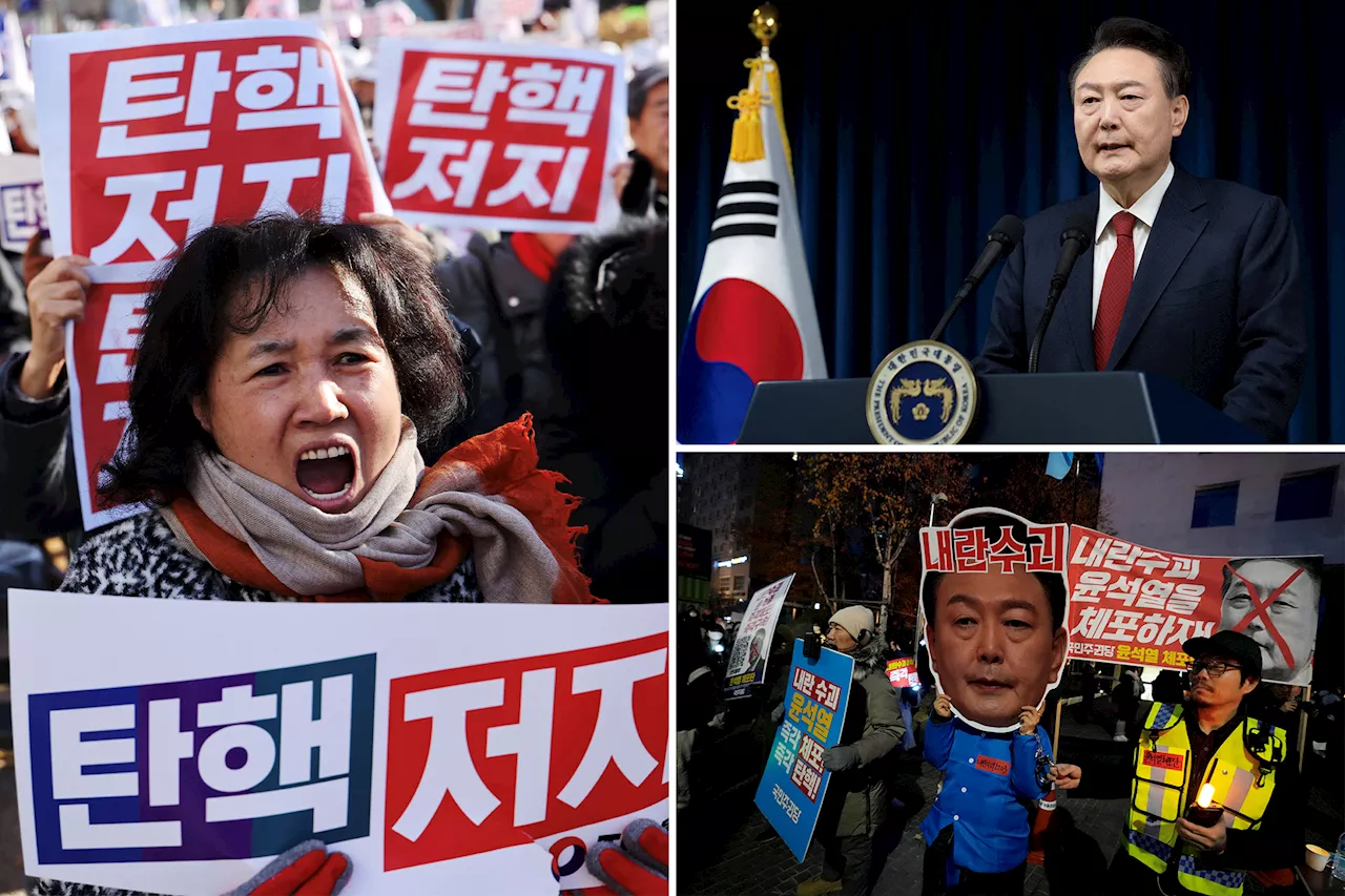 South Korea's Justice Ministry imposes a travel ban on President Yoon over martial law