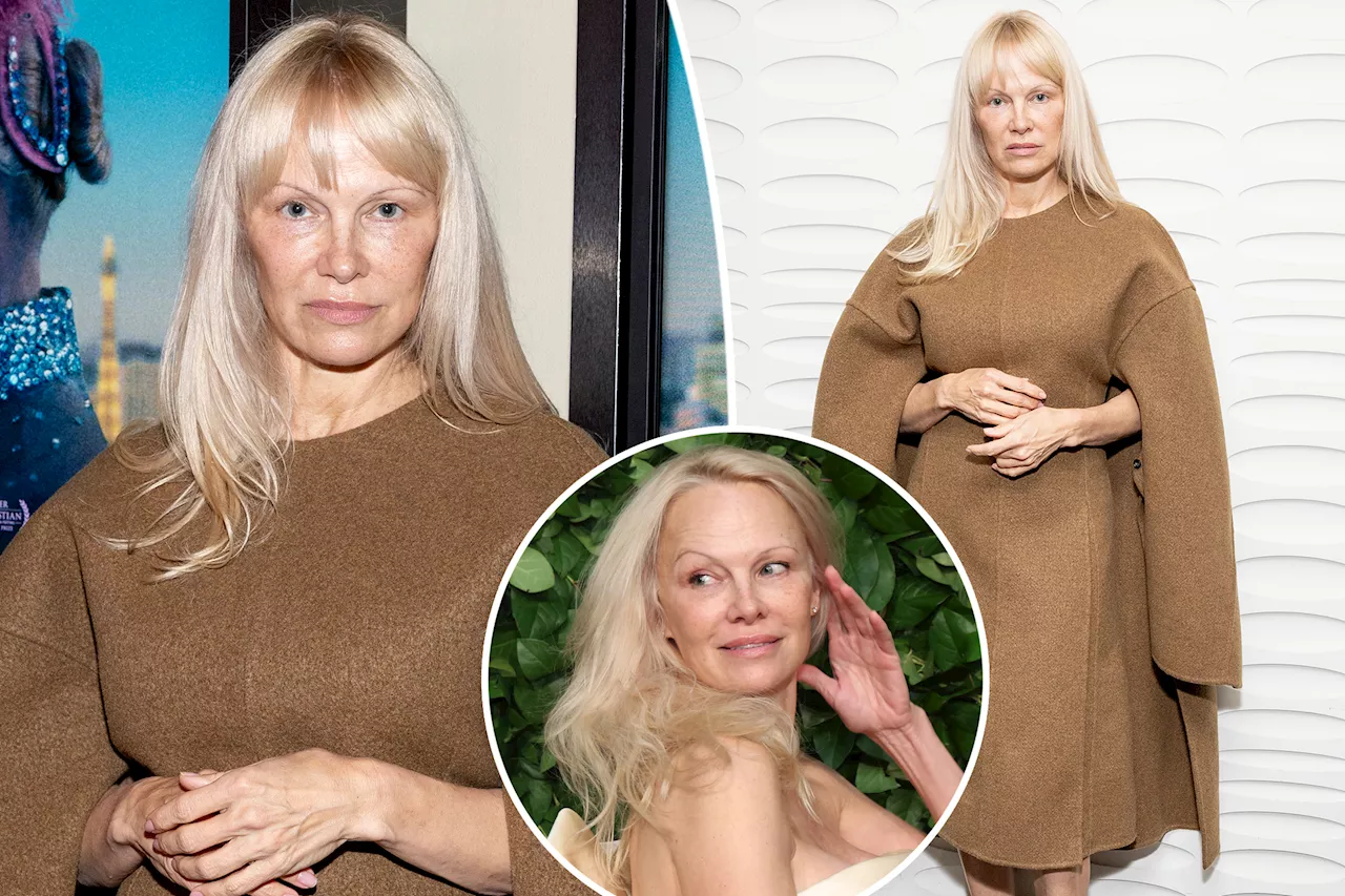 Pamela Anderson switches up her iconic blond hair with bangs at 'Last Showgirl' screening