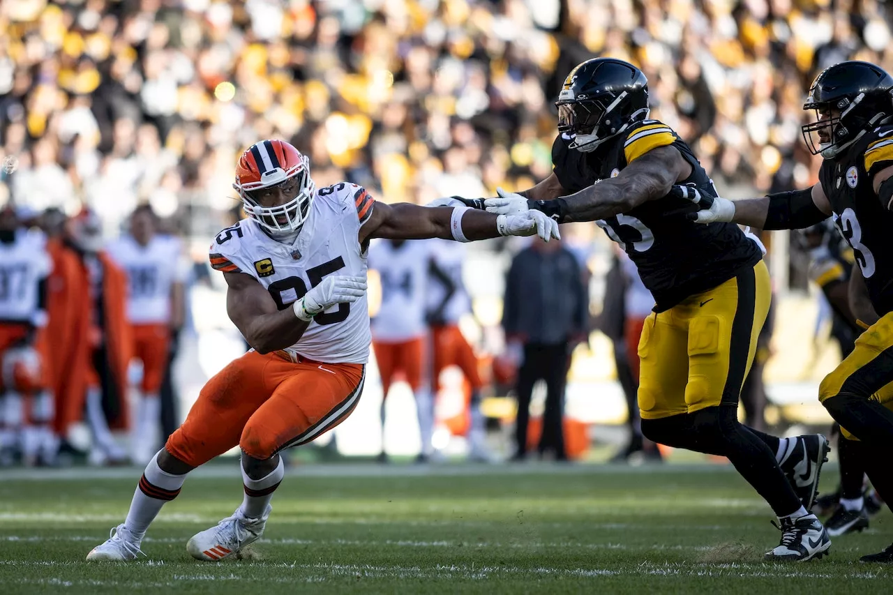 Myles Garrett calls out Steelers fans after ‘Cleveland sucks’ chants: ‘We’ll see them again'