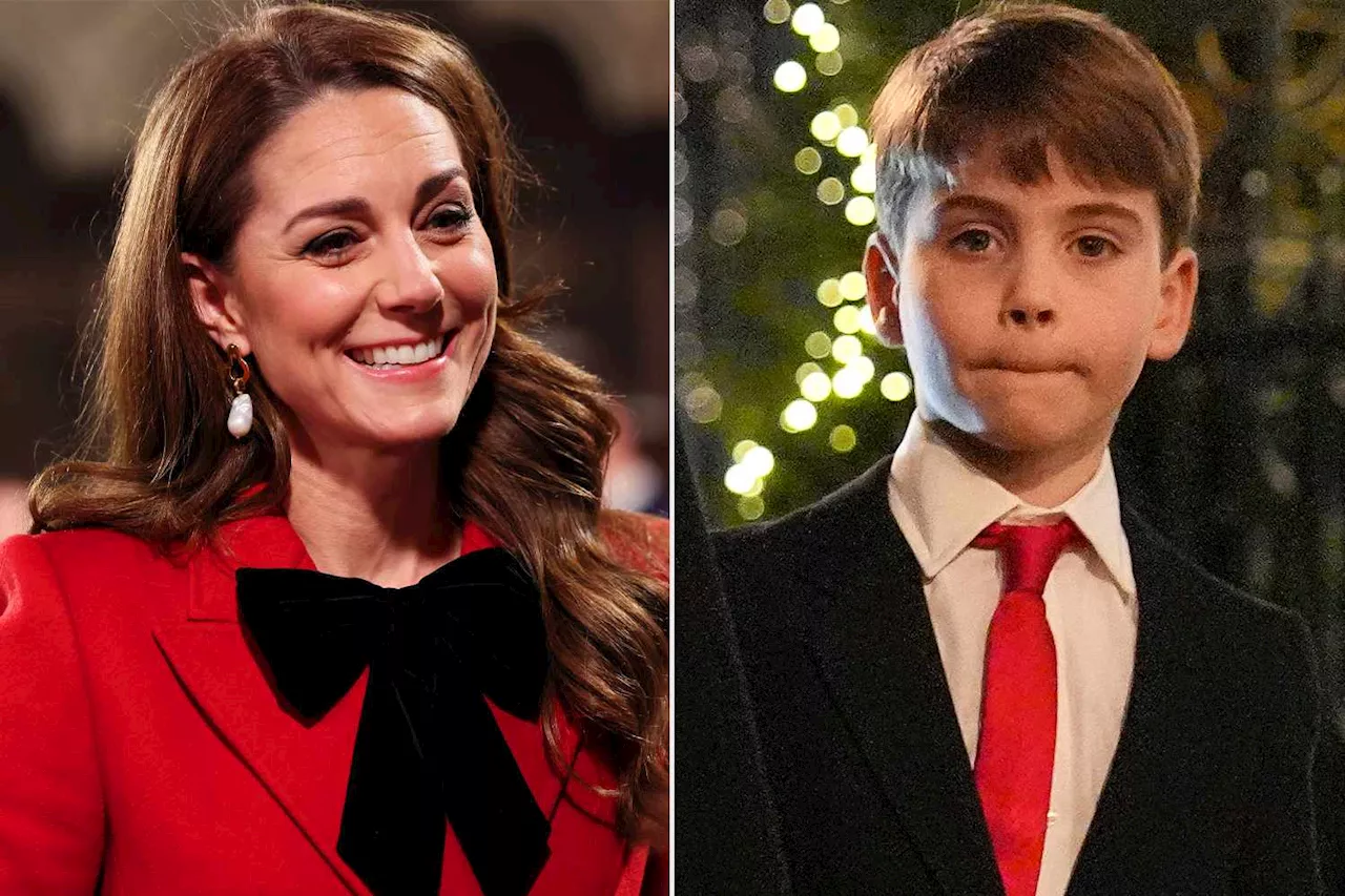 Kate Middleton Reveals Secret Prince Louis Was 'Bursting' to Tell Princess Charlotte at Carol Service