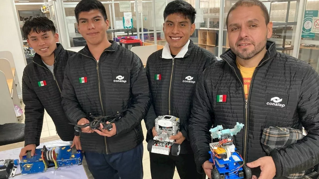 Estudiantes del Conalep Silao parten a China para competir en torneo mundial de Robótica