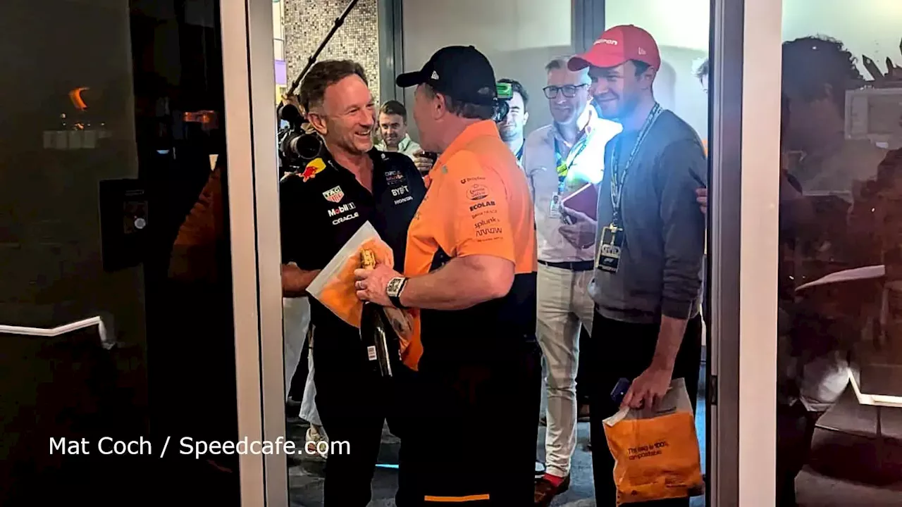 Christian Horner’s paddock moment with Zak Brown in McLaren title message