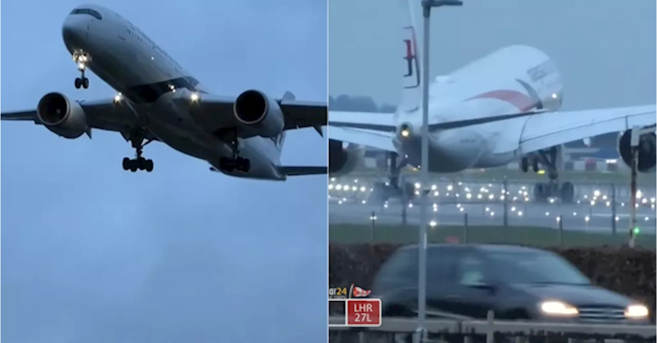 [VIDEO] 'Blimey!' — Malaysia Airlines Earns Praise For Skilful Landing At Heathrow Airport