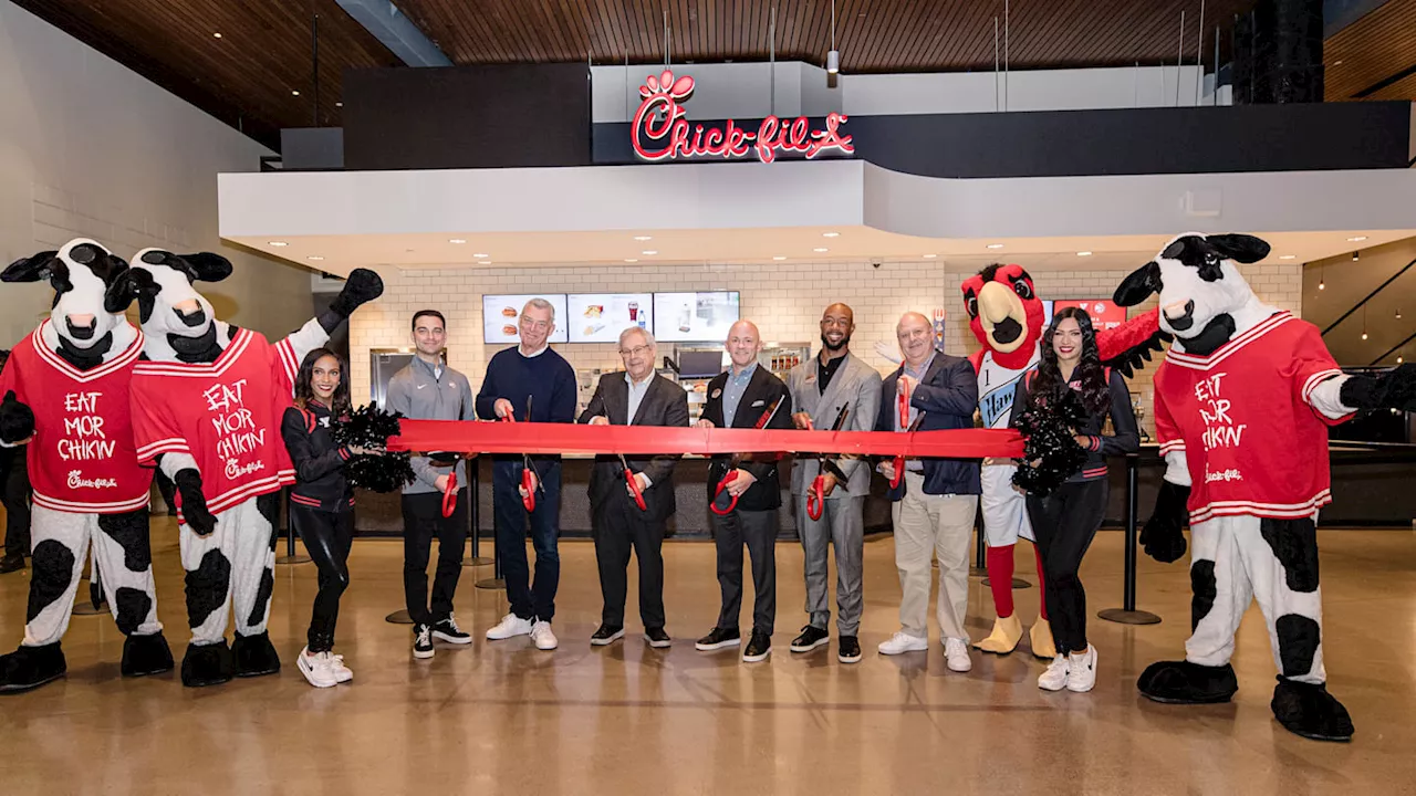 Atlanta Hawks Celebrate Opening Of New Chick-Fil-A Location At State Farm Arena