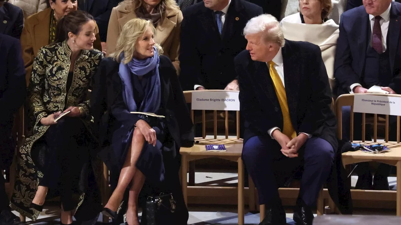 MAGA goes wild over Jill Biden’s friendly encounter with Trump in Paris