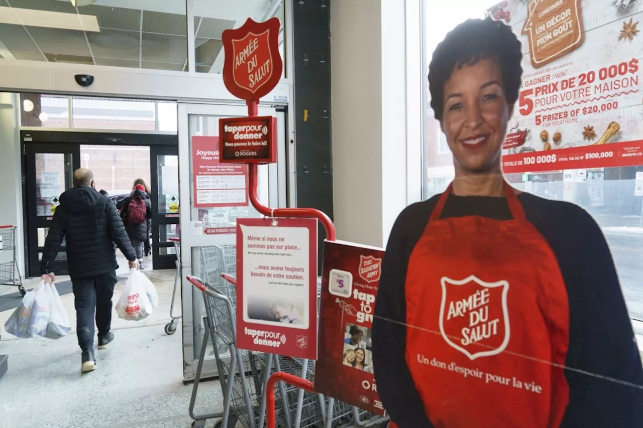 Salvation Army says holiday donations down 50 per cent since mail strike began