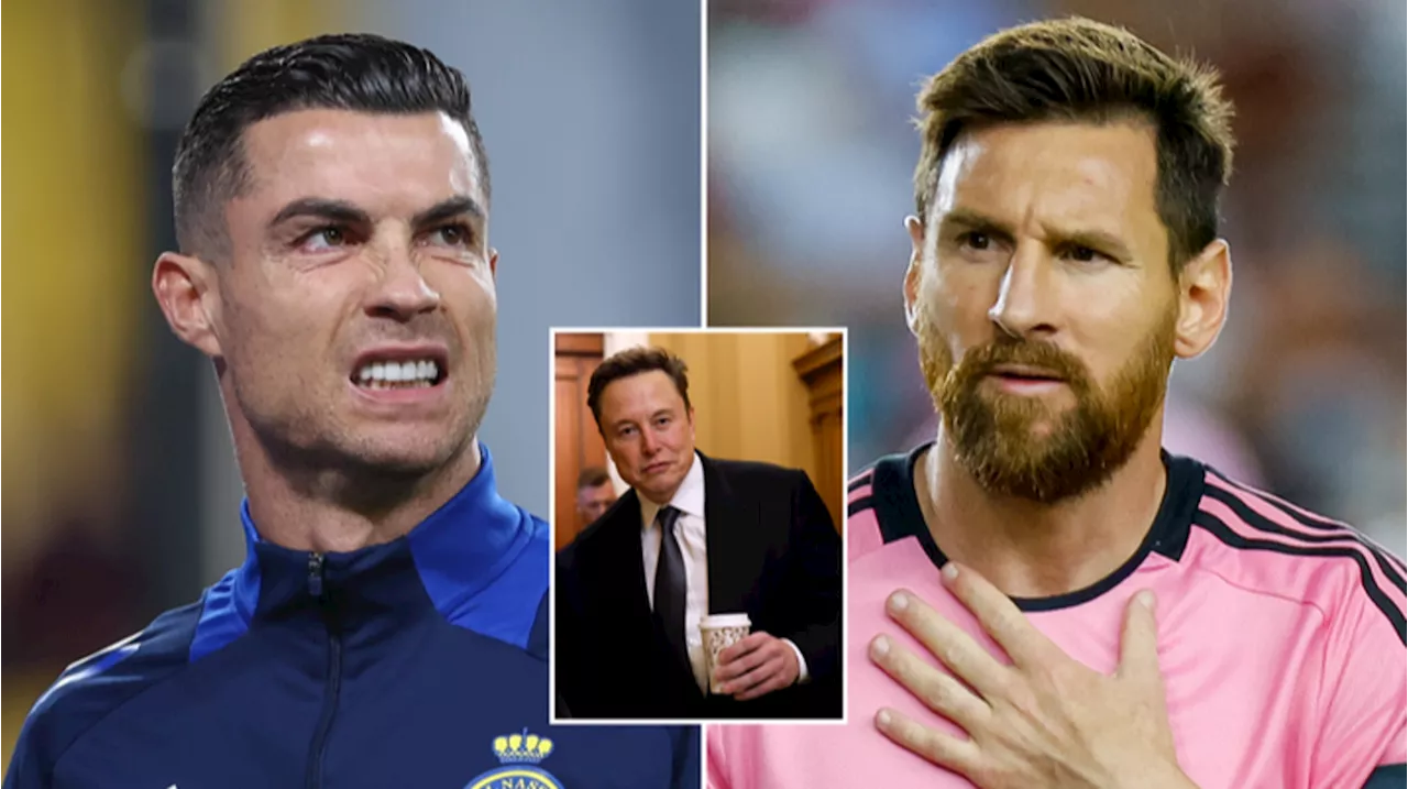 Cristiano Ronaldo appeared to aim brutal dig at Lionel Messi in eight-word message to Elon Musk