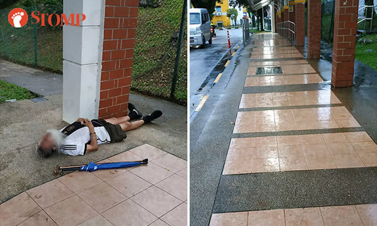 Elderly man falls on slippery slope at Teck Whye, town council steps up safety measures