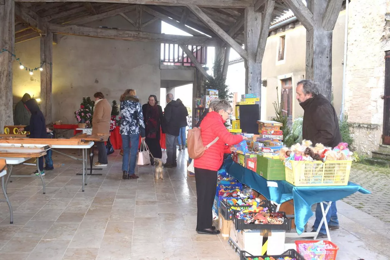 Allemans-du-Dropt : Malgré une météo capricieuse, le marché de Noël a été un succès