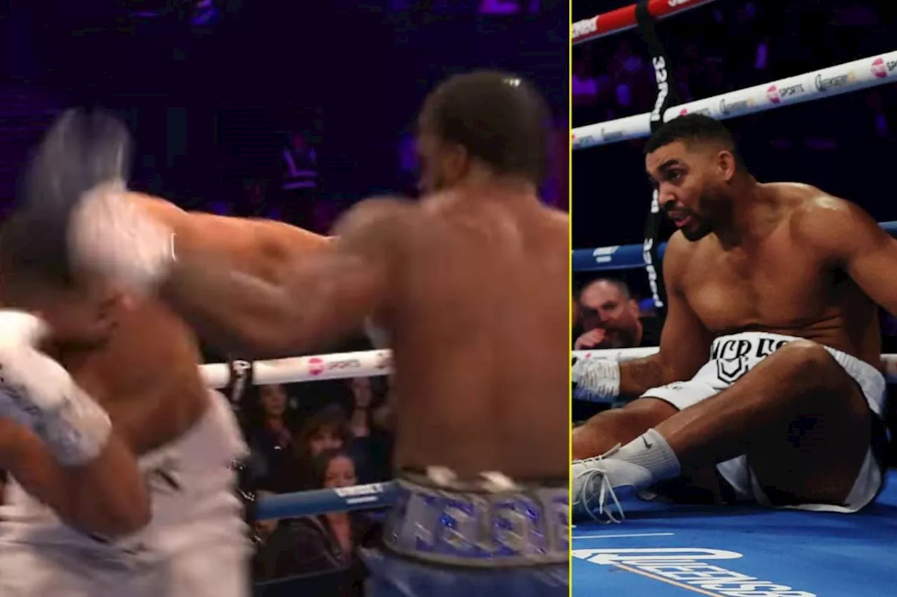 Anthony Joshua and Tyson Fury’s sparring partner scores 90-second ‘KO of the Year’ contender leaving rival...