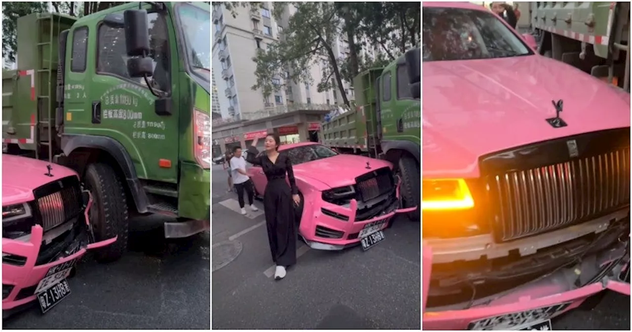 Lorry Driver Crashes into a Rolls Royce But the Luxury Car Driver Tells Him 'You Don't Need to Pay'