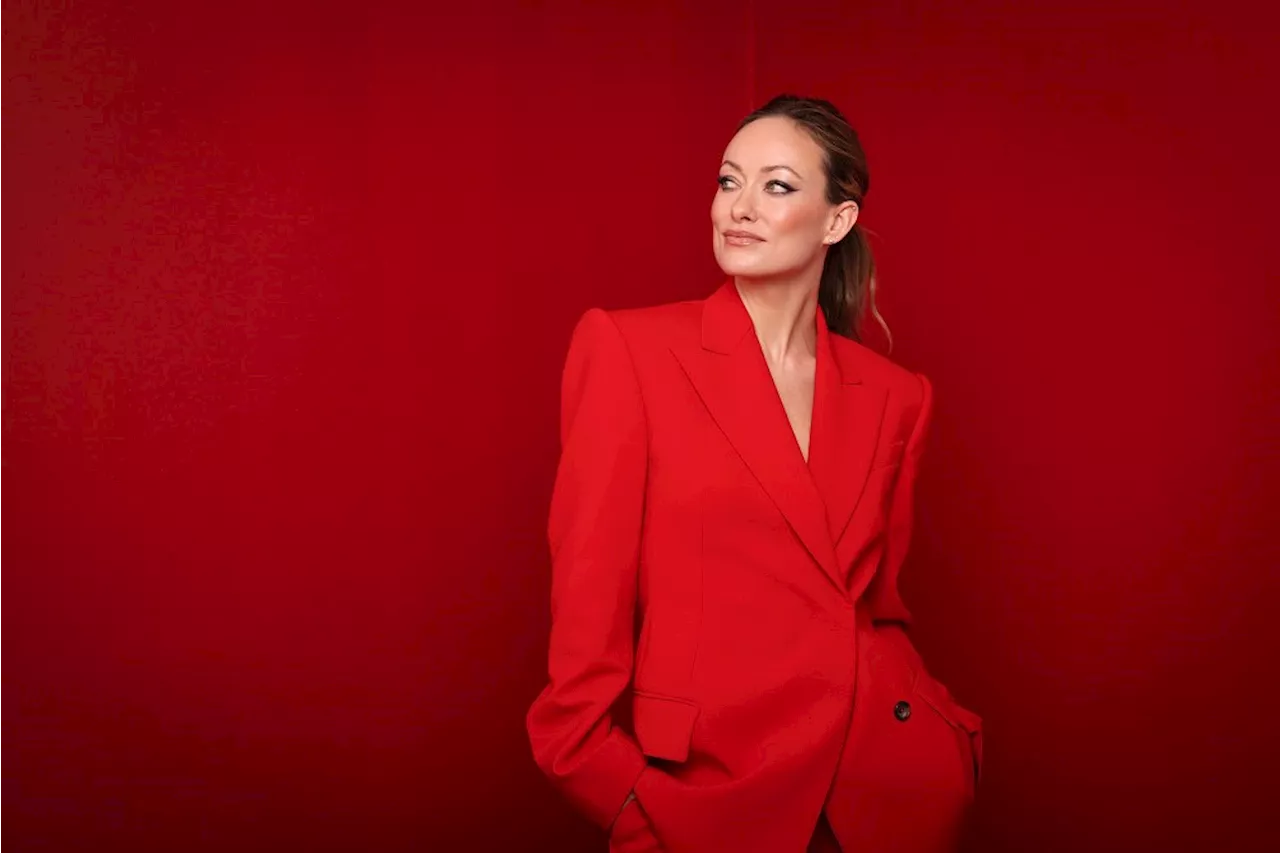 Olivia Wilde Favors Scarlet Suiting at the 2024 Red Sea International Film Festival