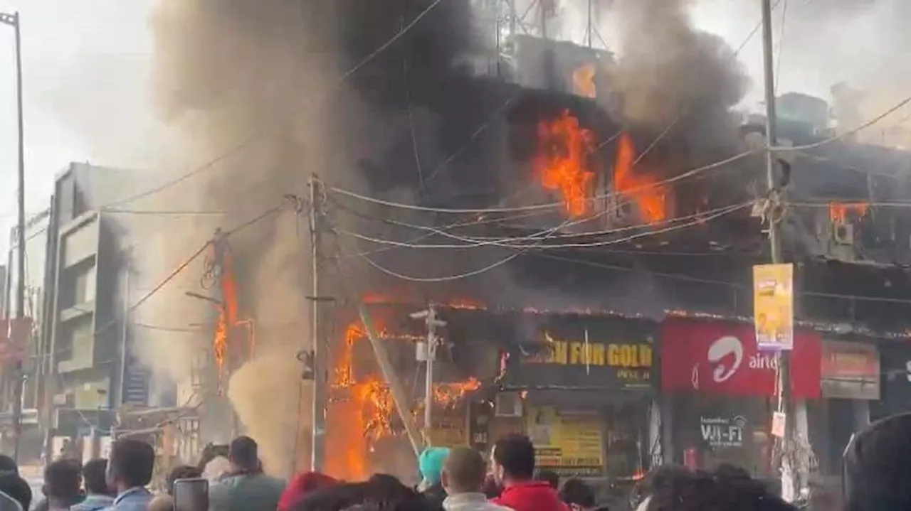 Massive Fire Breaks Out In Delhis Rajouri Garden; 10 Fire Engines Rushed