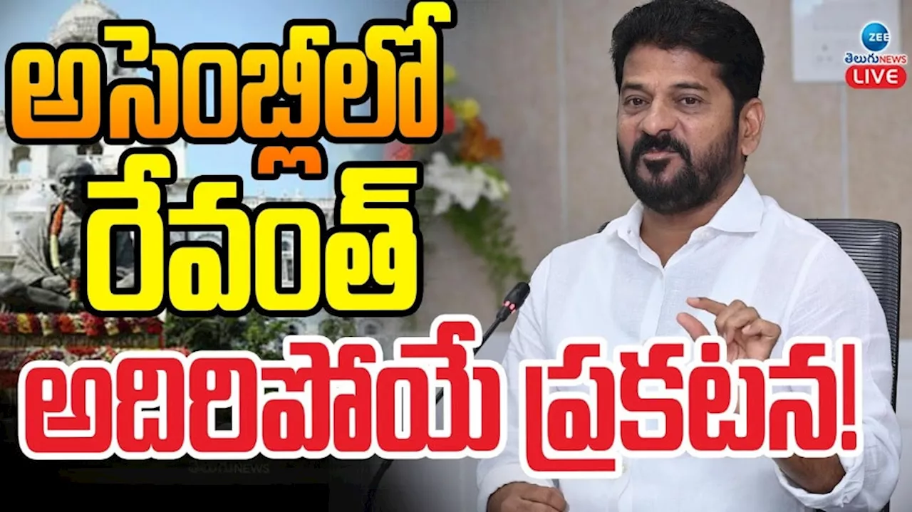 Revanth Reddy on Assembly: అసెంబ్లీలో రేవంత్ అదిరిపోయే ప్రకటన..