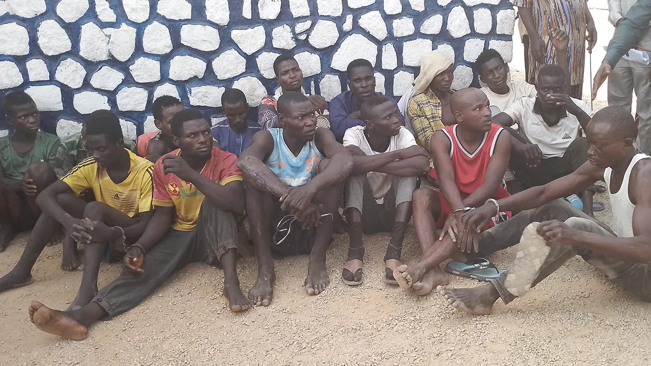 Taraba State Police Command Parades Suspected Kidnappers and Armed Robbers