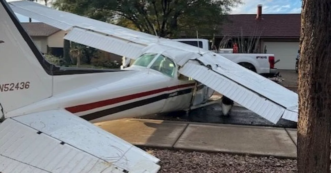 Plane makes emergency landing on Goodyear street Saturday morning