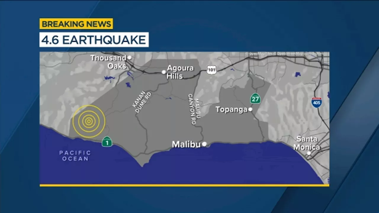 4.6 magnitude earthquake strikes Malibu area, felt throughout Southern California