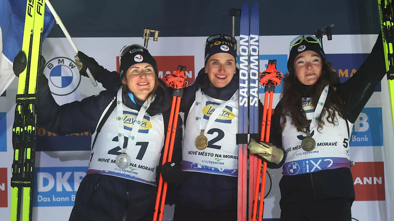 Biathlon-WM: Julia Simon und Frankreich dominieren Sprint in Nove Mesto - Franziska Preuß in Top 10