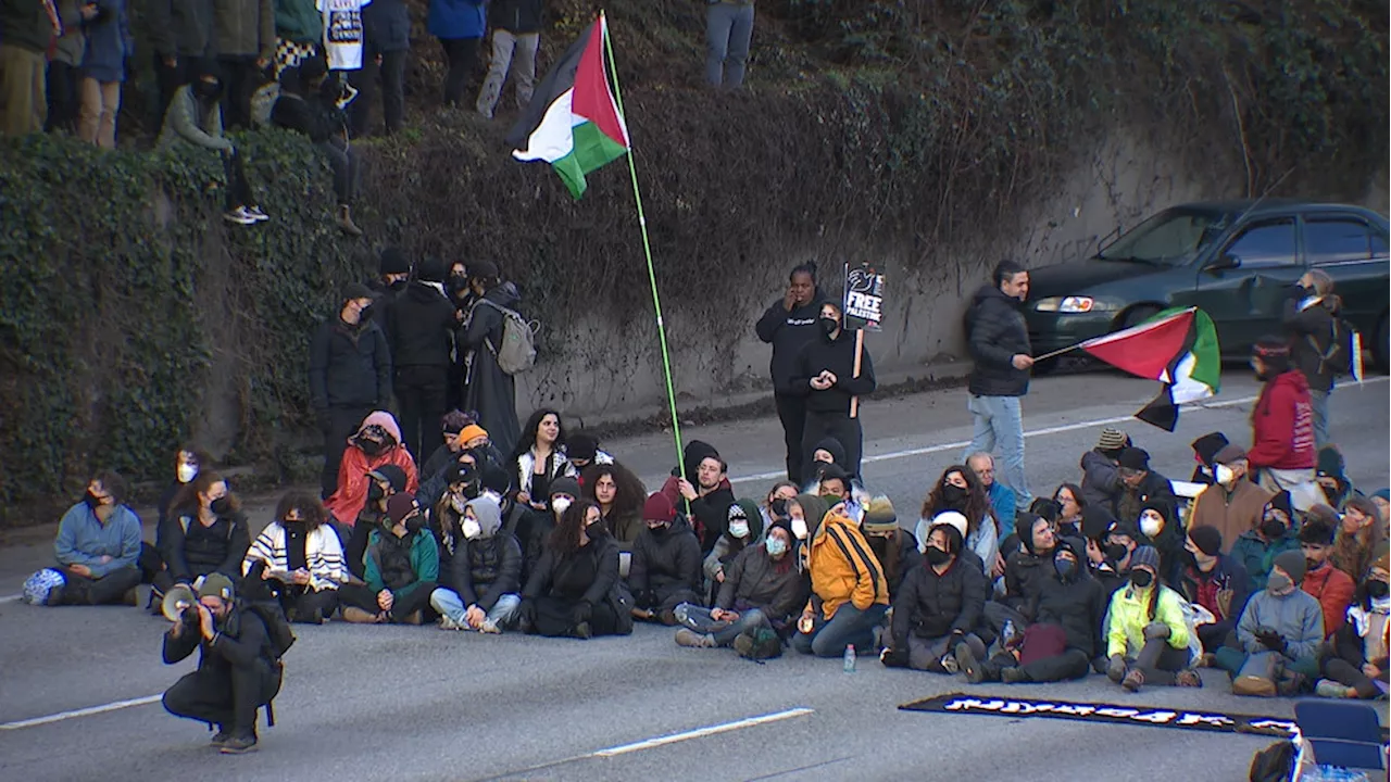 WSP seeks charges against 5 pro-Palestinian protesters for I-5 shutdown in Seattle