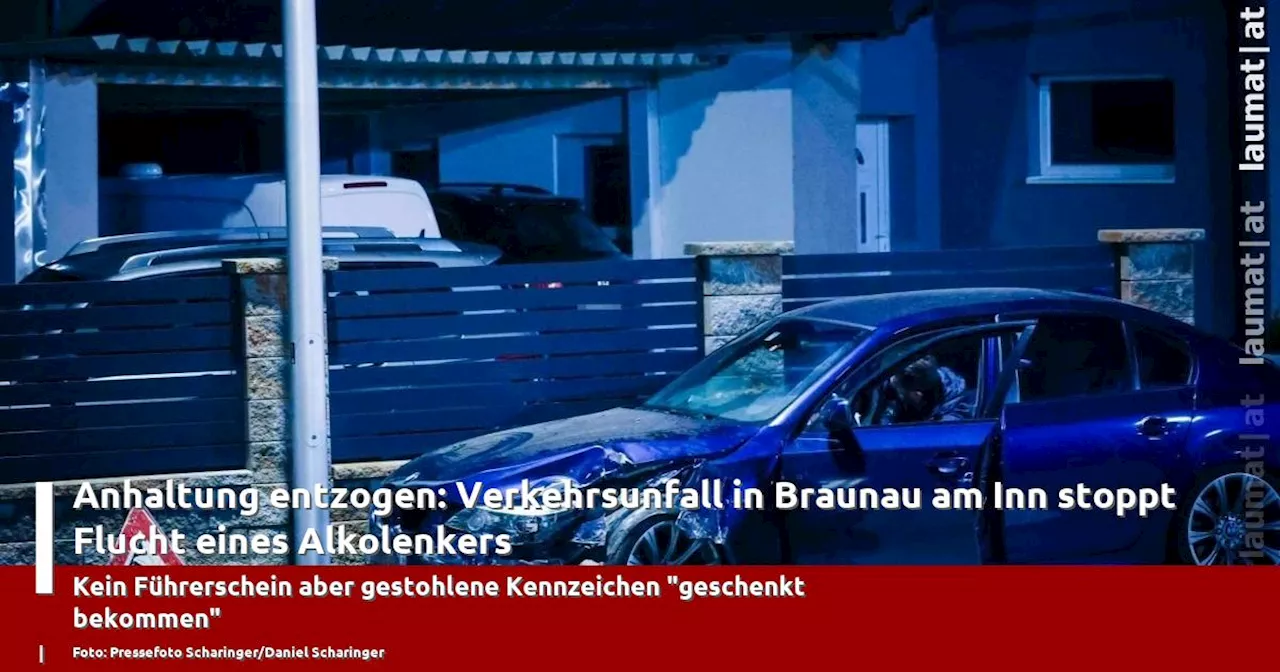 Anhaltung entzogen: Verkehrsunfall in Braunau am Inn stoppt Flucht eines Alkolenkers