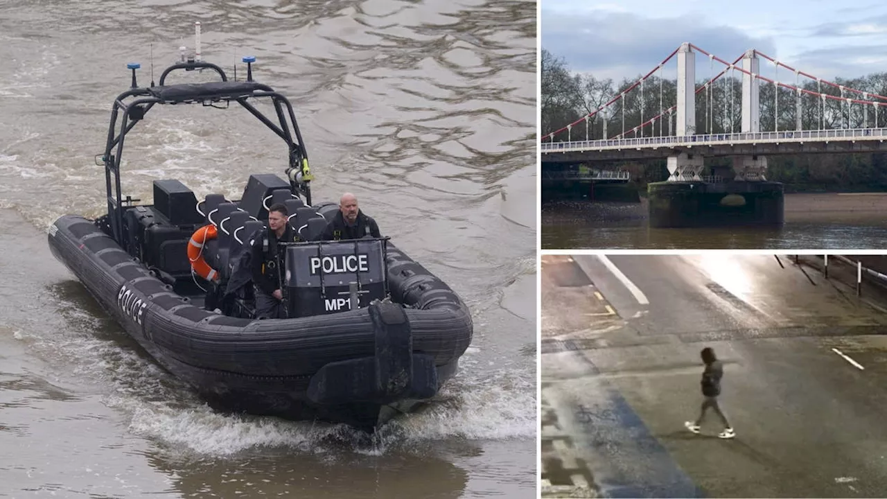 Police search River Thames for Clapham attack suspect