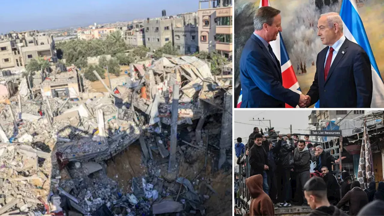 Foreign Sec Cameron 'concerned' after Israeli strikes kill 44 in southern Gaza city of Rafa ahead of...