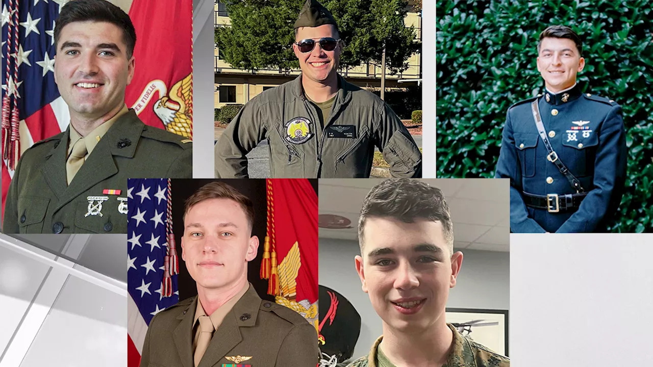 5 Marines killed in helicopter crash in San Diego's East County identified