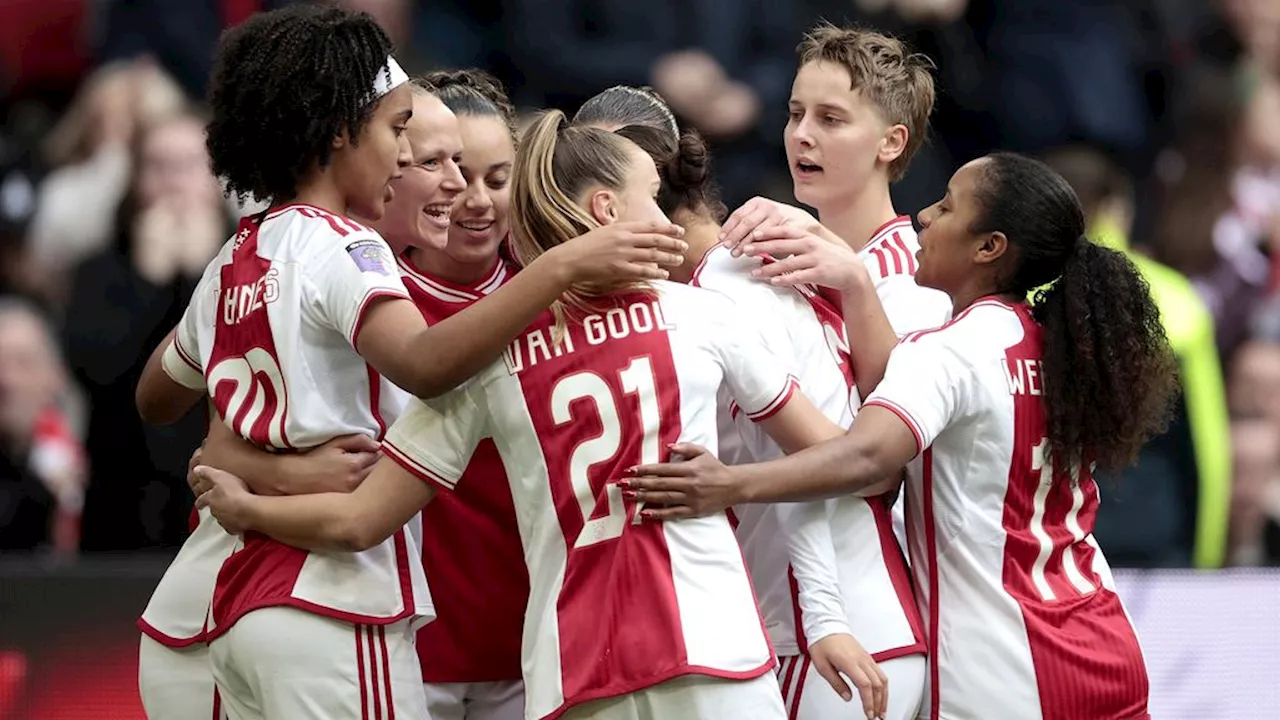 Ajax overtuigend langs Feyenoord in eredivisie vrouwen, Twente speelt nog