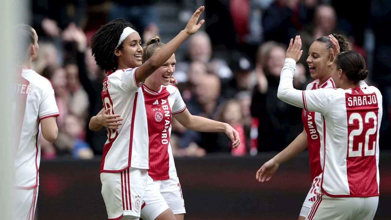 Ajax Vrouwen overklast Feyenoord in eenzijdige Klassieker in ArenA