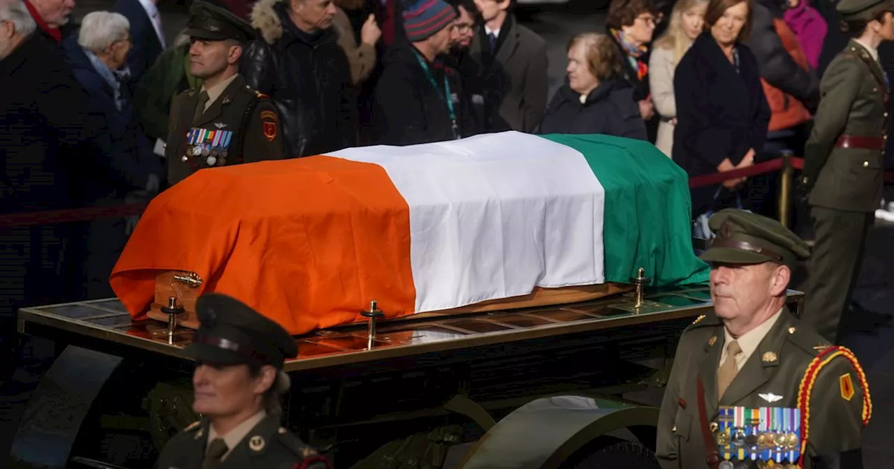 John Bruton has been remembered as 'honest and honourable' at his funeral today