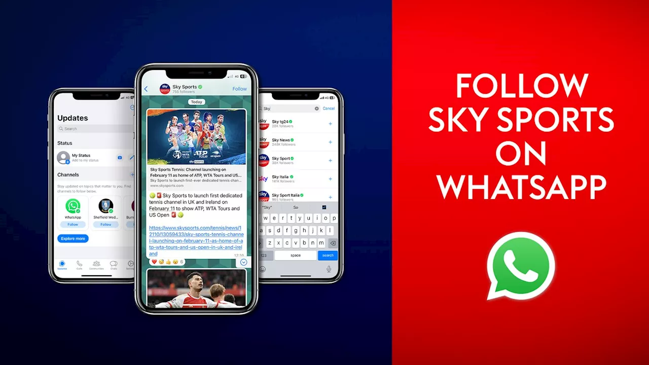 Sky Sports on WhatsApp: How to follow our channel for the latest news, features and highlights