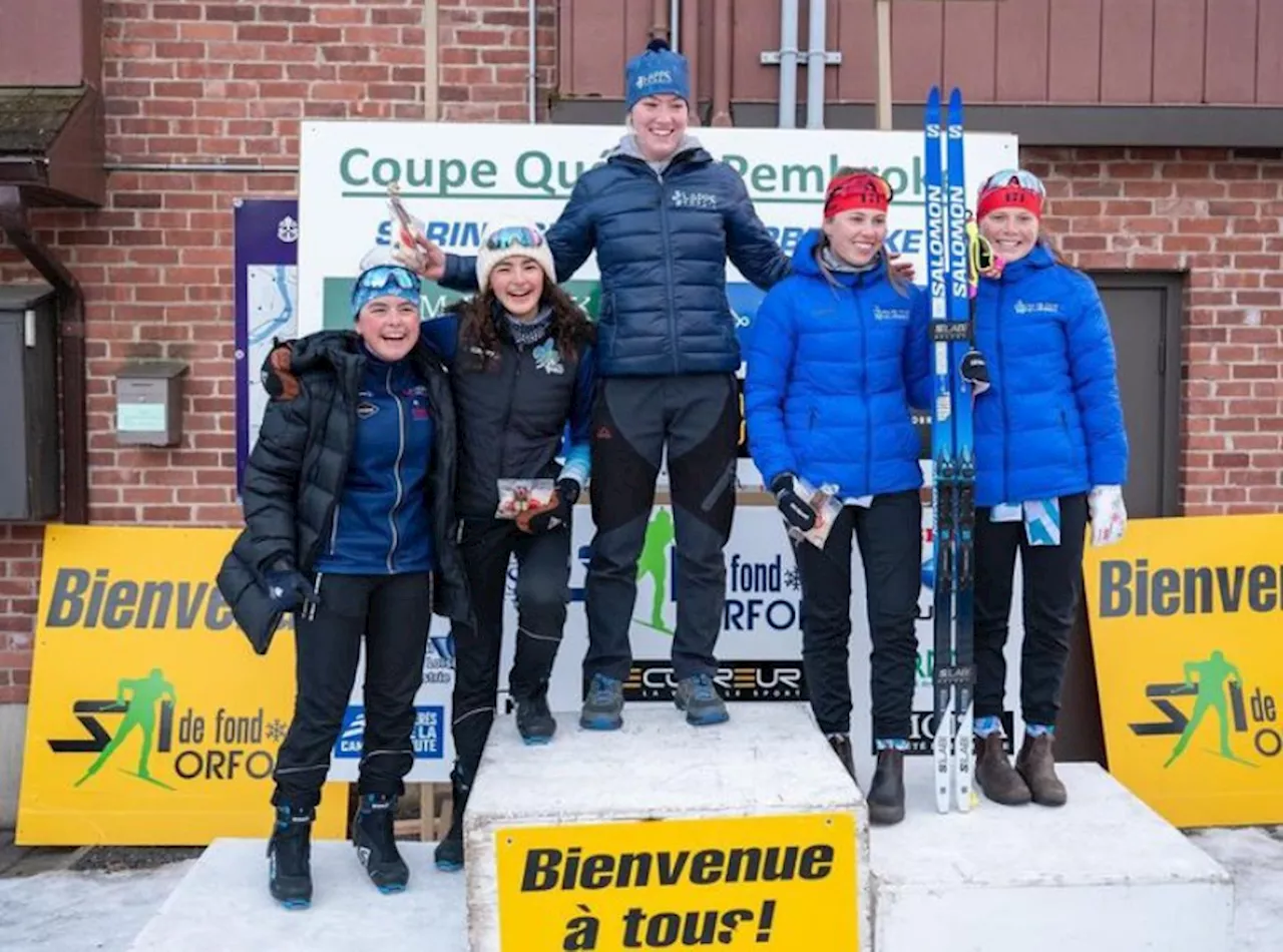 Local skiers strike gold in Quebec