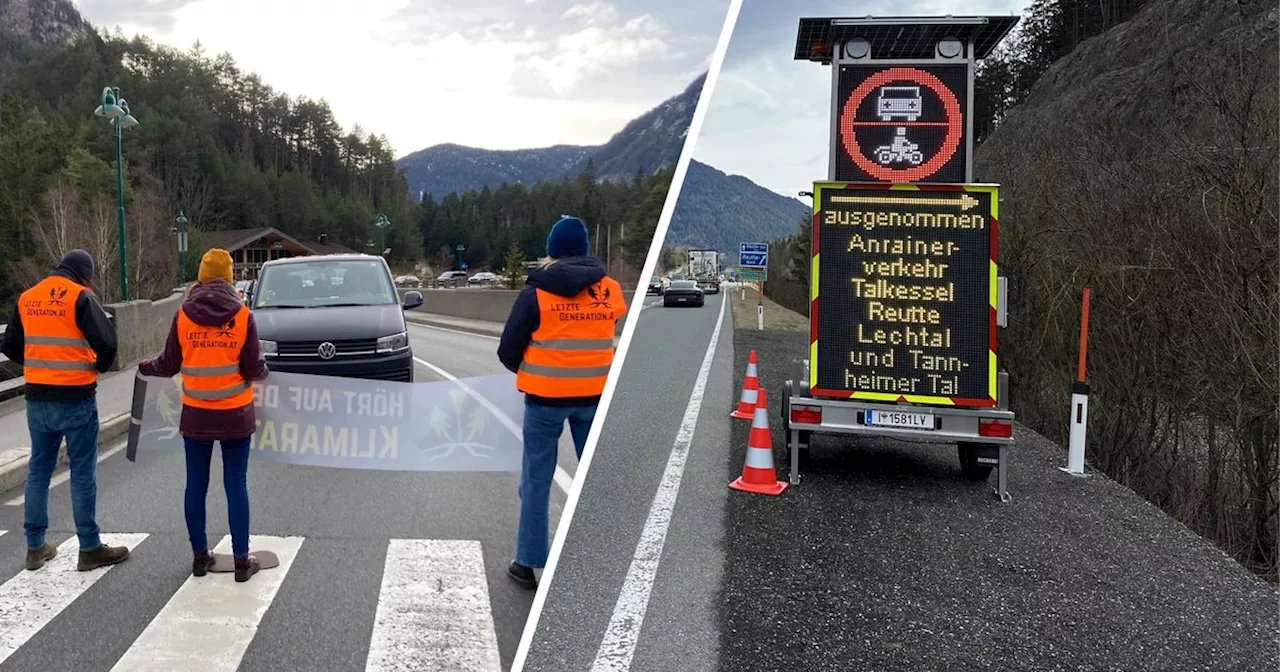 Megastaus in Tirol zum Ferienstart, Klimaprotest sorgt für Chaos am Fernpass