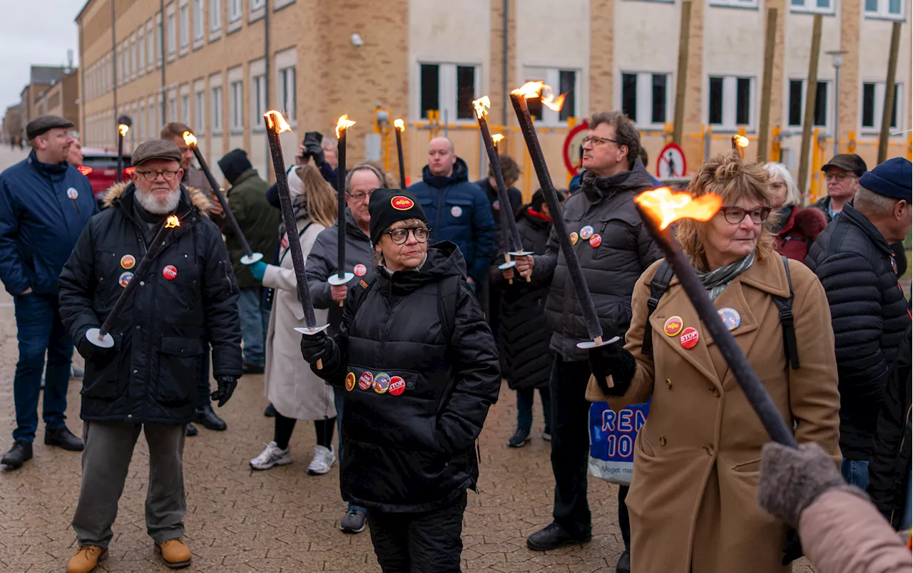 Fakkelmarkering i solidaritet med kollega i DSB