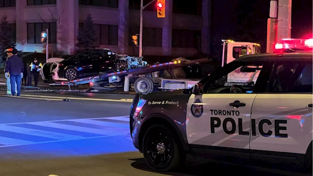 Two-vehicle collision in Toronto sends three people to hospital