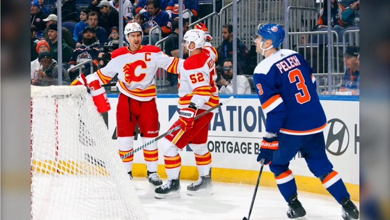 Weegar racks up first career hat trick as Flames topple Islanders 5-2