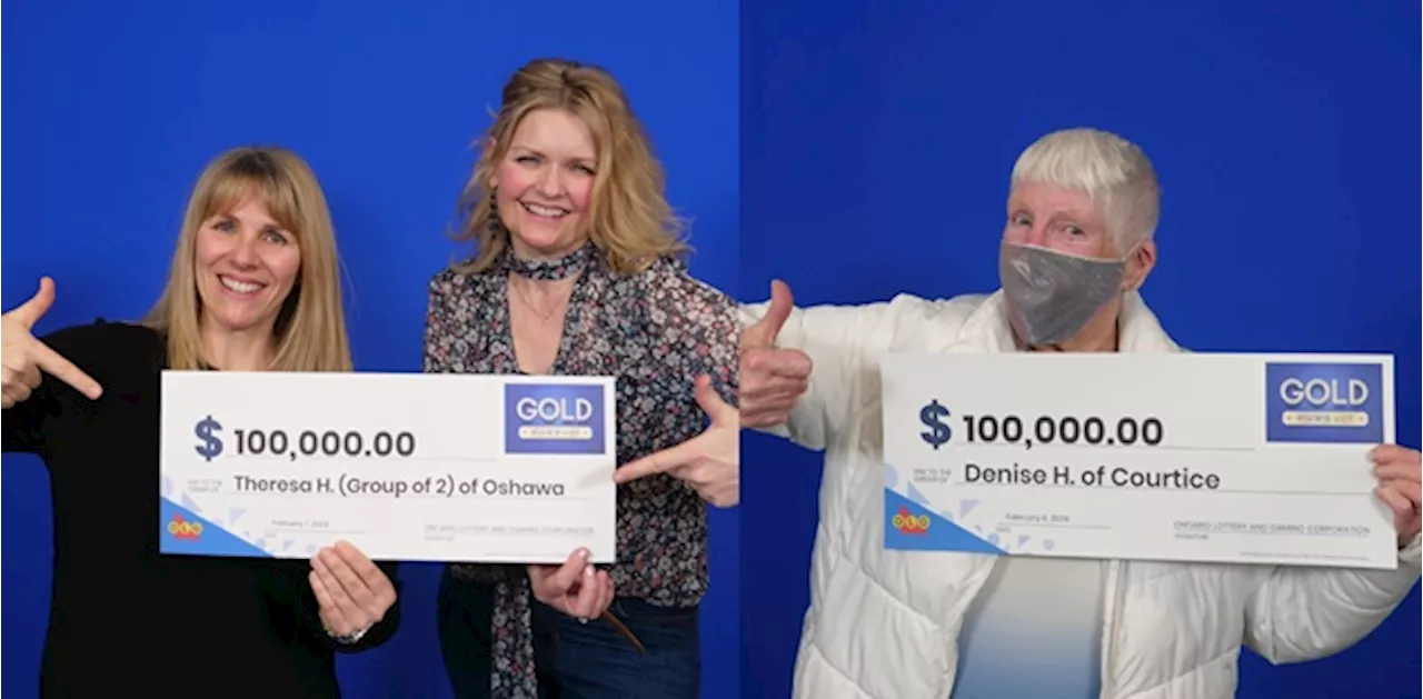 Three Durham residents celebrating $100,000 lottery card wins