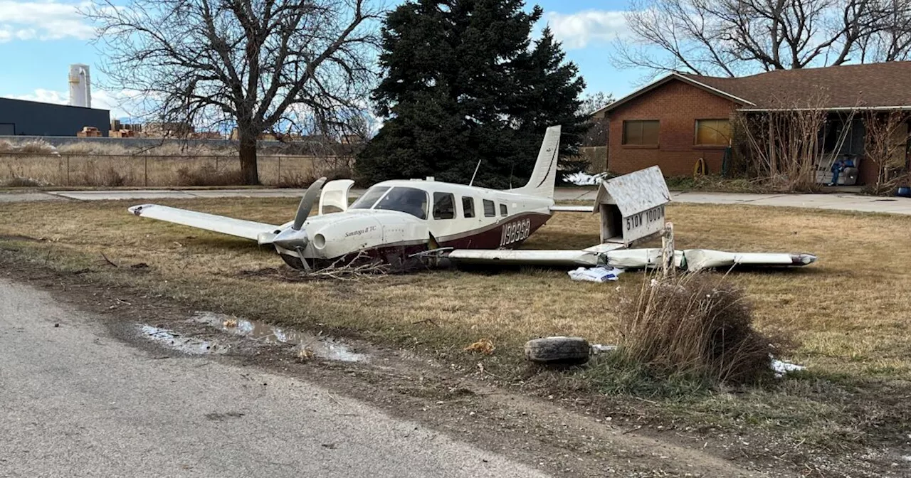 Small plane makes crash landing in Spanish Fork, narrowly missing house