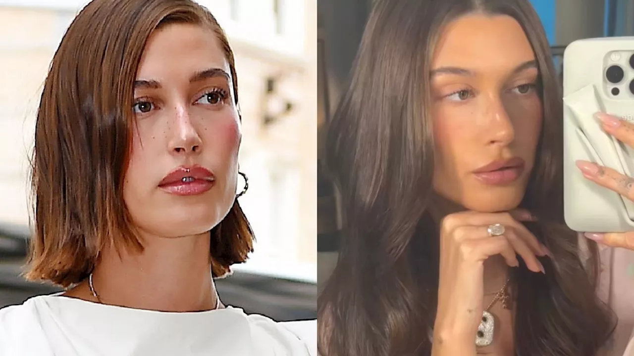 Hailey Bieber Has Gone Box of Chocolates Brunette