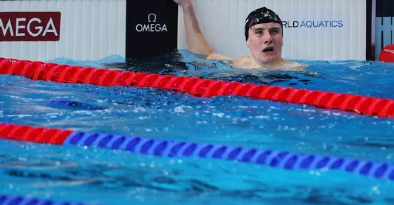 Lucas Henveaux termine cinquième de la finale du 400m libre aux Mondiaux de natation